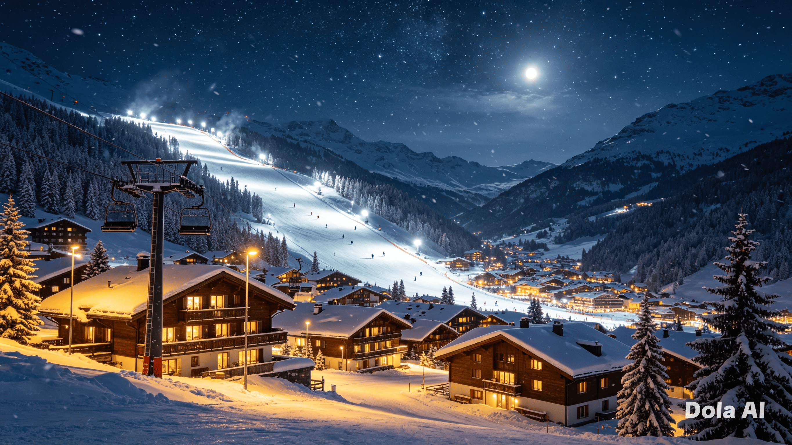 Skiing in Méribel