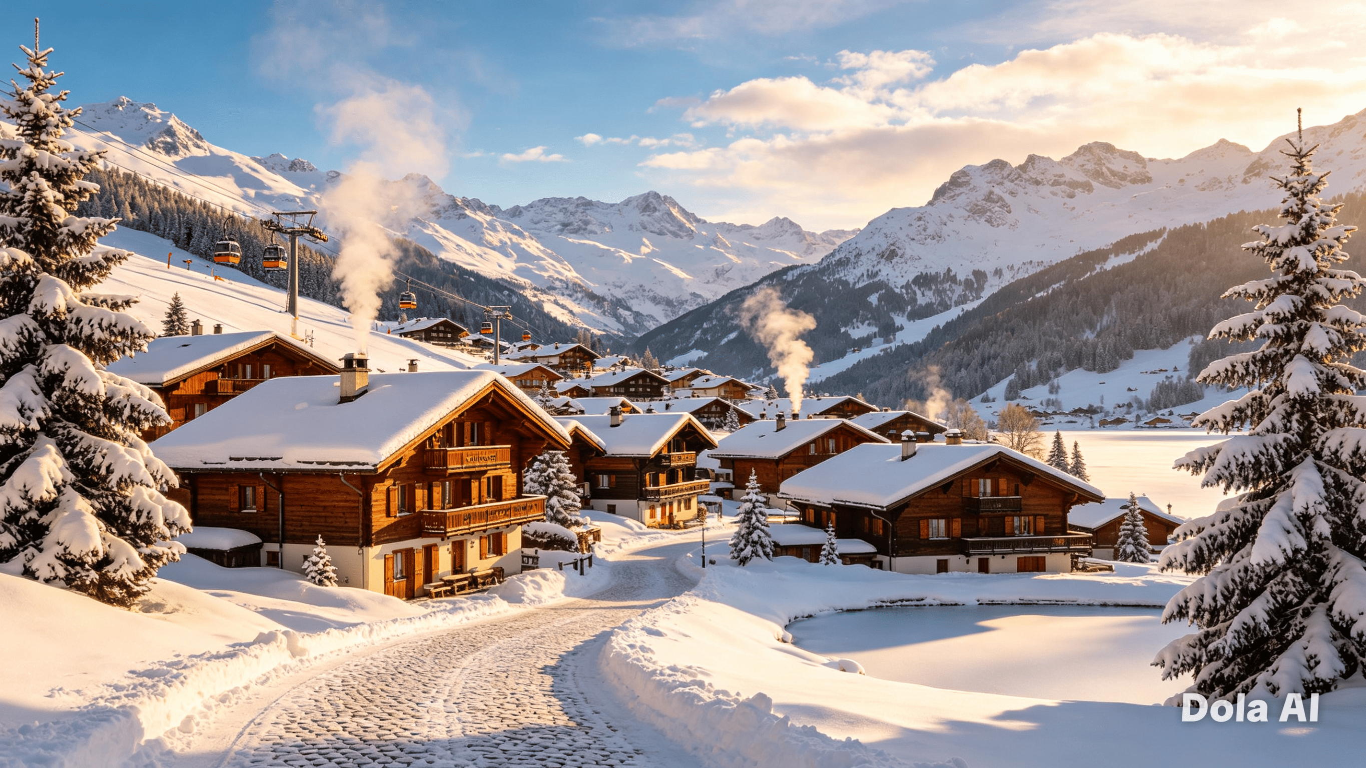 Family skiing in Méribel