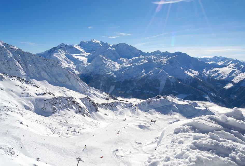 Skiing in Verbier